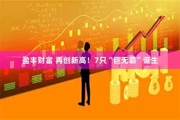 盈丰财富 再创新高！7只“巨无霸”诞生