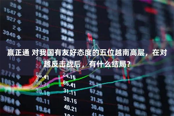 赢正通 对我国有友好态度的五位越南高层，在对越反击战后，有什么结局？