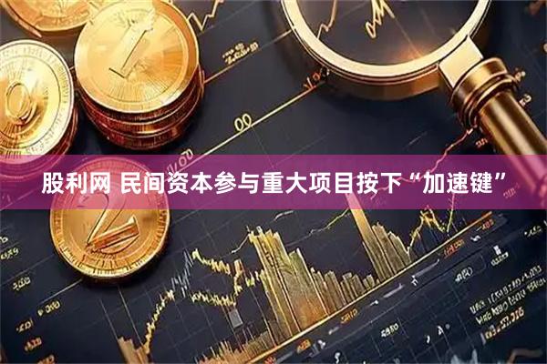 股利网 民间资本参与重大项目按下“加速键”