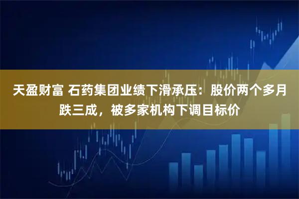 天盈财富 石药集团业绩下滑承压：股价两个多月跌三成，被多家机构下调目标价